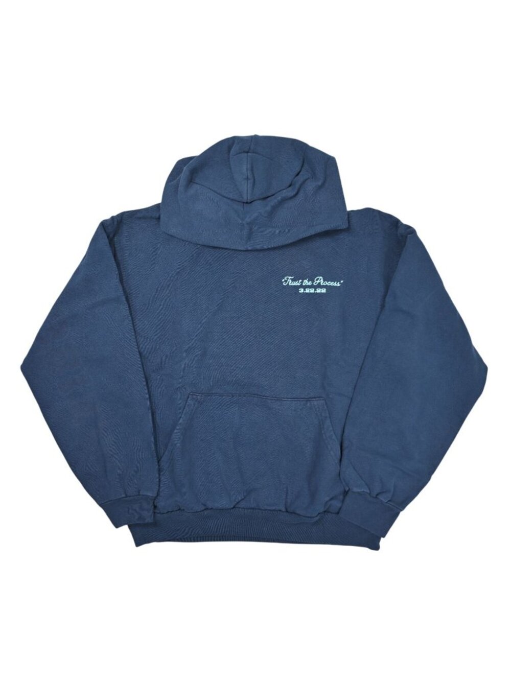 Los Angeles Apparel Weiss Trust The Process Hoodie in Blue